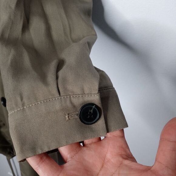 All Saints olive green coat size large - Picture 3 of 12